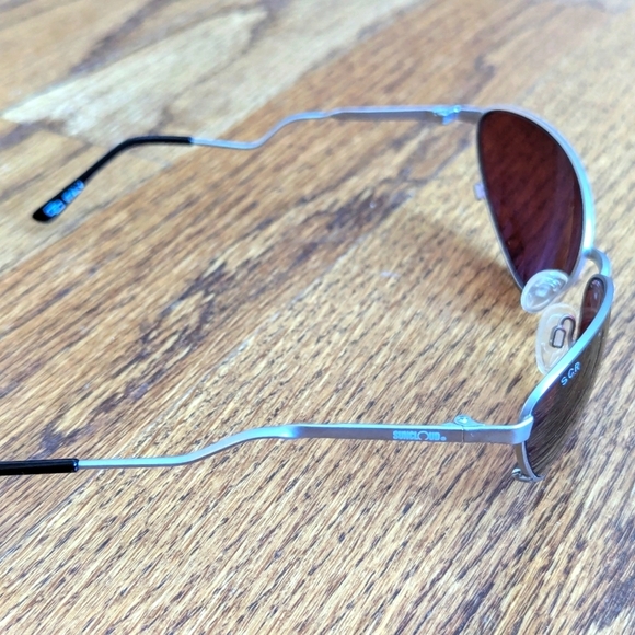 RARE* NIB Vintage Suncloud Taro Sunglasses Matte Silver Rose Lens Made in Italy - Picture 3 of 16